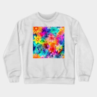 Rainbow flowers 2 Crewneck Sweatshirt